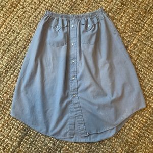 vintage western snap skirt